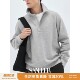 翻领卫衣 按扣门襟插肩袖 轻量舒适珠地空气层 DAW317 极简轮廓