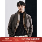 意式 DAF204 戗驳领大衣外套 老钱绅士 意大利进口VBC人字纹纯羊毛