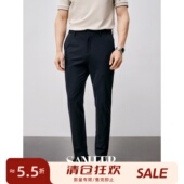 休闲裤 夏季 DBL071 男士 修身 轻商务通勤裤 丝滑莫代尔桑蚕丝面料