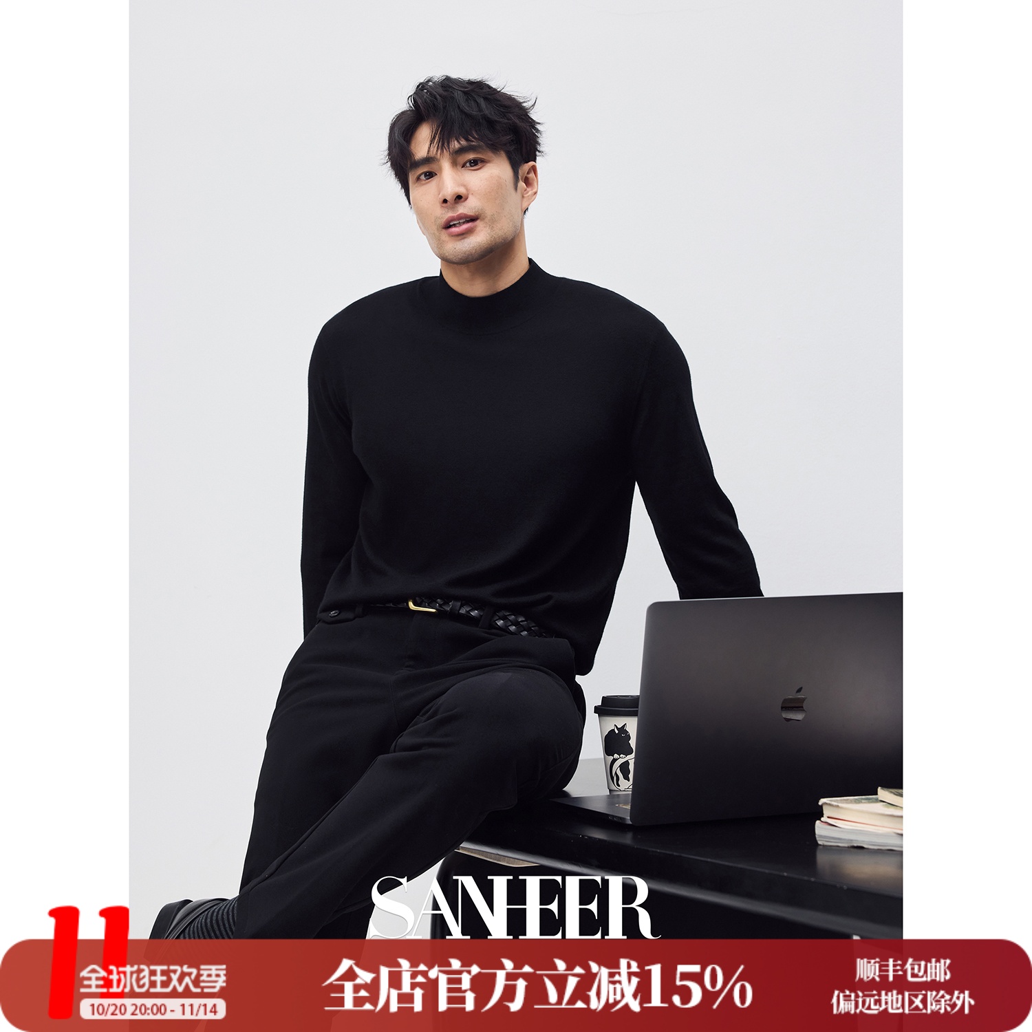 意大利进口BOTTO桑蚕丝羊绒毛衣