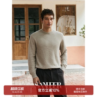 双层撞色领羊绒衫 意式 P纯羊绒纱线 意大利进口L DAZ773 优雅绅士