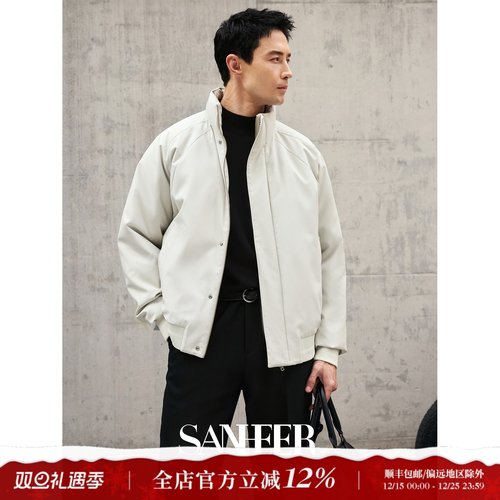 蓬松轻盈保暖白鹅绒插肩袖羽绒服