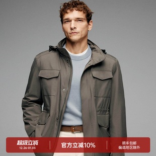 DAJ390 羊毛内里夹克 意大利高端SAFARI猎装 OLMETEX科技防水面料