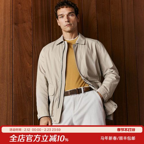 宾霸铜氨里衬秋季猎装款风衣外套