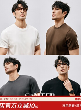 夏季BI入基础短袖 高档莫代尔PIMA棉 舒适透气百搭圆领T恤 DAT954