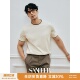 素帛织物 T恤 高档舒适SUPIMA棉 圆领短袖 DAT995 领部撞色夏季