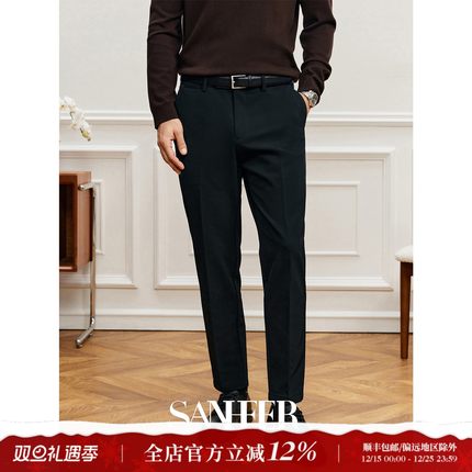 冬季通勤百搭 THERMOLITE科技保暖面料 修身直筒休闲长裤 DBL991