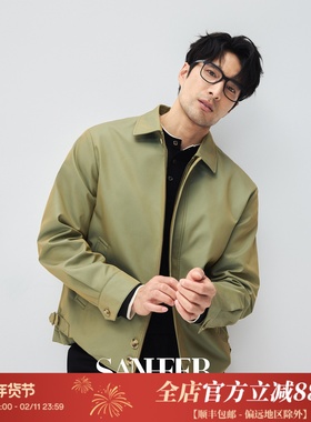 【英伦经典】日本进口奢牌御用双色面料 秋冬男士翻领夹克 DAJ408