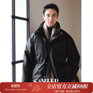 【意式游猎】防风抗寒保暖白鹅绒 猎装厚款立领羽绒服外套 DAD340