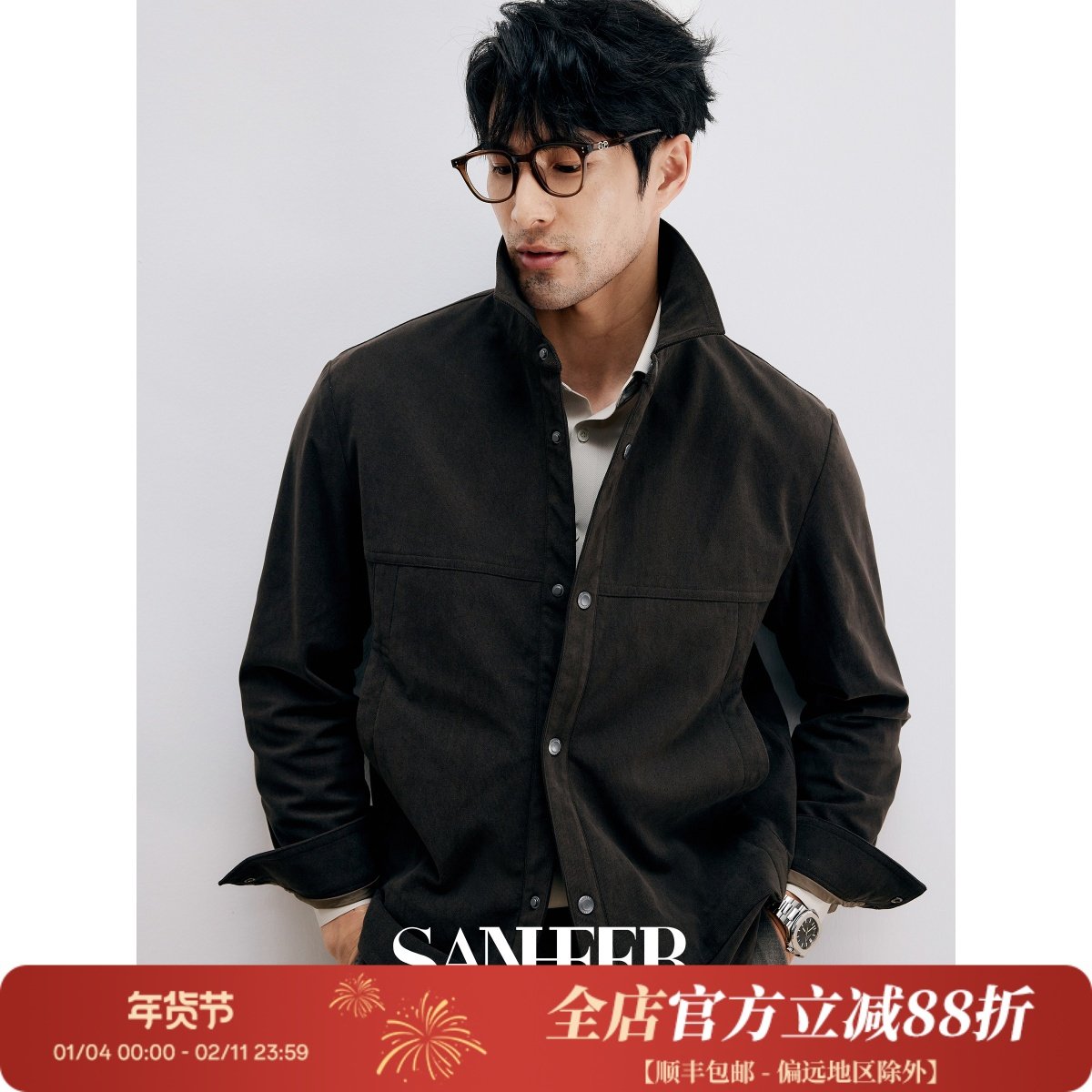 雅痞商务绅士 高档抗皱棉感灯芯绒 秋季男士翻领夹克外套 DAJ383,男装,夹克,淘宝优惠券,粉丝福利购,淘宝优惠卷