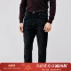 SANHEER DBJ367 牛仔裤 秋冬通勤 手工擦色黑灰色洗水舒适弹力男士