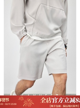 夏季舒适百搭款 高档日本干爽垂坠面料 宽松男士休闲短裤 DBL971
