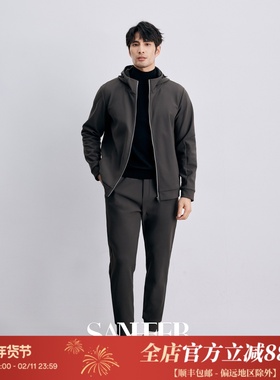 冬季防寒保暖 防风加厚复合加绒面料男士休闲运动夹克套装 DAJ350