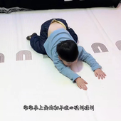 爬爬垫宝宝xpe布面客厅地垫婴儿学步游戏垫2cm加厚可折叠款