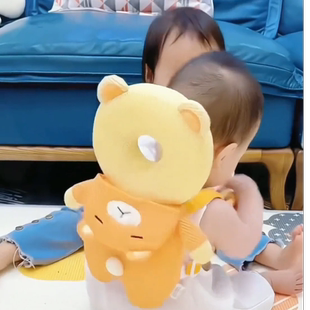 学步防摔护头帽宝宝学行护头幼儿跌倒防撞头背包后脑跤防跌神器婴