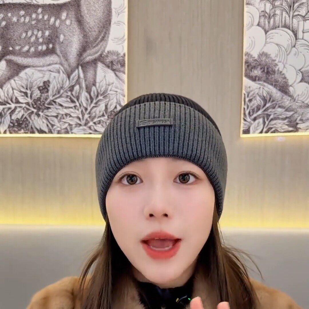 帽子男款冬季2025网红款秋冬季防寒加绒保暖棉帽骑车厚针织毛线帽