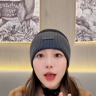 帽子男款冬季2025网红款秋冬季防寒加绒保暖棉帽骑车厚针织毛线帽