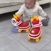 学爬玩具婴儿引导儿童醒狮玩具网红摇摆国潮舞狮男女孩新年电动玩