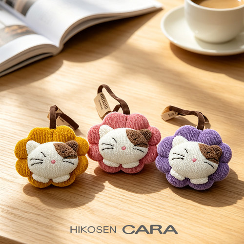 HIKOSEN CARA卡拉猫小太阳卡通猫咪包挂件立体猫钥匙扣饰品挂饰