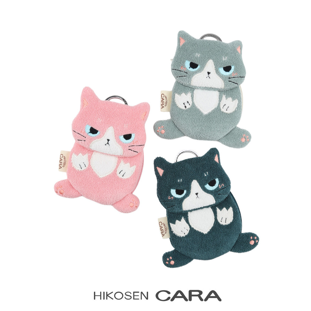HIKOSEN CARA卡拉猫酷罗猫猫公仔挂件迷你小收纳挂饰钥匙扣小包