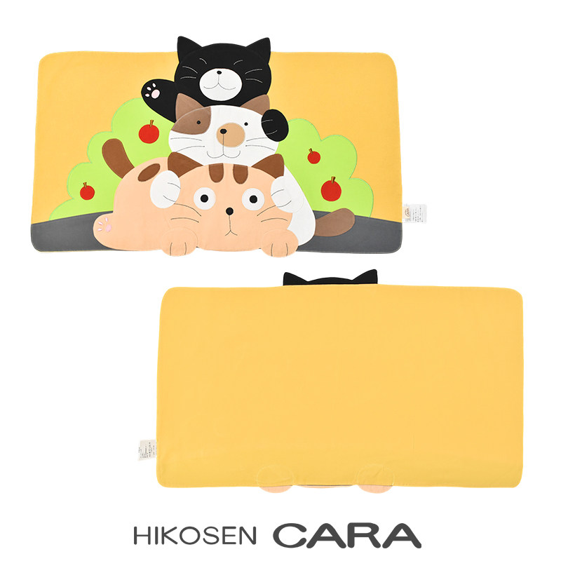 HIKOSEN CARA卡拉猫卡通可爱立体猫贴布键盘鼠标垫餐桌垫万能垫布