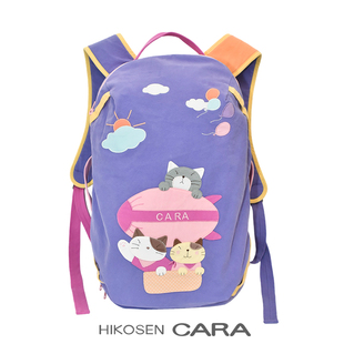 HIKOSEN CARA卡拉猫日系卡通猫咪气球双肩包大容量旅行包短途书包