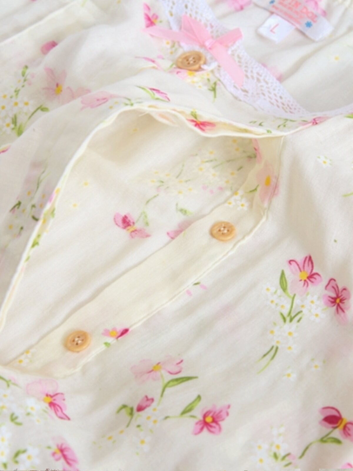 봄 여름 얇은 순면 거즈 긴팔 잠옷 세트 임산부를 위한 모기 방지 옷 가정복 감금복 수유복 수유복