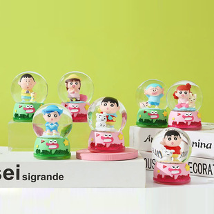 春我部防卫队蜡笔小新水晶球盲盒送闺蜜男女生创意礼物妮妮阿呆