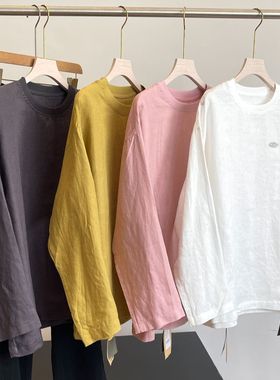 法国亚麻！100全亚麻 高端系列上衣外贸女装工厂尾货简约套头衬衫