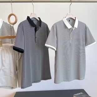 T恤夏POLO衫 丝滑凉感 工厂尾货商务通勤短袖 速干小珠地 外贸男装