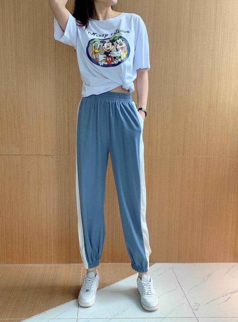 Cool Splicing strips makes you look slimmer Foreign trade Women's wear factory self-control summer New products leisure time trousersin the Women's clothing/Boutique , Pants , Casual pants  category - from Buy2taobao.com to provide professional Taobao agent buy service