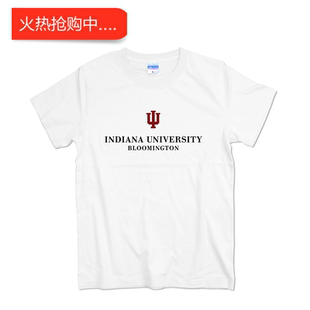 美国印第安纳大学伯明顿分校T恤短袖男IndianaUniversity文化衫