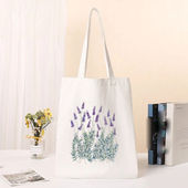 犇女士花朵时尚 学生休闲shopper原宿帆布女孩手提拎书包旅行休闲