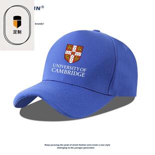 倴剑桥大学文化纪念品棒球帽子英国名校留学男女学生防晒鸭舌帽子