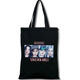 Bag女式 犇Black 黑色环保休闲购物 Canvas Shopping Fashion Kpop