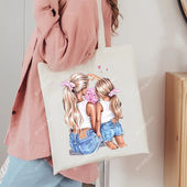 百搭购物礼品袋速卖通WISH爆款 犇super mama超级妈妈印花时尚 托特