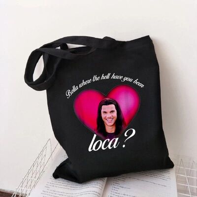 犇女士 Bella Where Have You Been Loca 帆布手袋新款个性购物袋