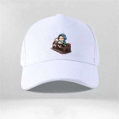 倴鬼灭之刃猪突猛进嘴平伊之助动漫周边棒球帽男女情侣户外遮阳帽