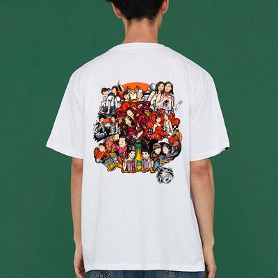 自制款twins专辑插画t恤春夏季男女同款演唱会周边纯棉宽松衣服