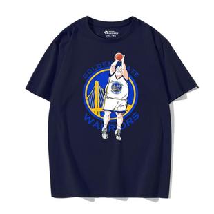 湖人金州勇士安西教练运动纯棉T恤衫灌篮高手可定制大尺码透气短