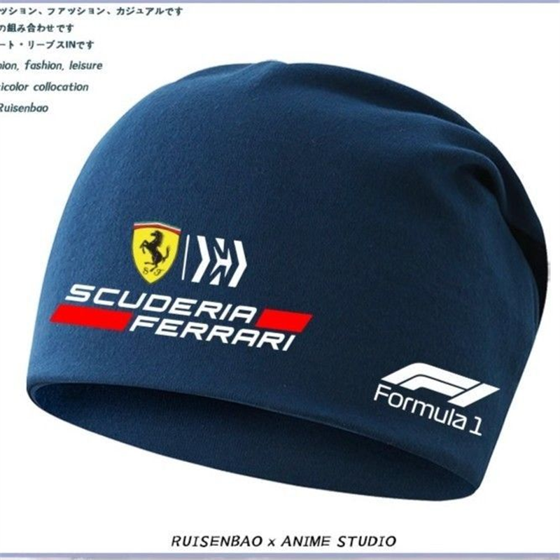 法拉利F1赛车服车队定制包头帽秋冬季男士保暖防寒套头帽睡帽
