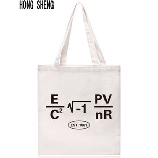 MIT麻省理工学院帆布包美国单肩内涵数学物理公式geek nerd