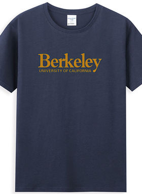 加州大学伯克利分校T恤Berkeley美国大学文化衫短袖旅游留学生