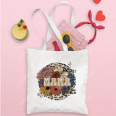 Gift 犇跨境外贸 Mama 妈妈礼物印花帆布袋手提单肩包折叠袋购物