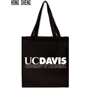新品UC Davis加利福尼亚大学戴维斯分校帆布包纪念品单肩环保袋