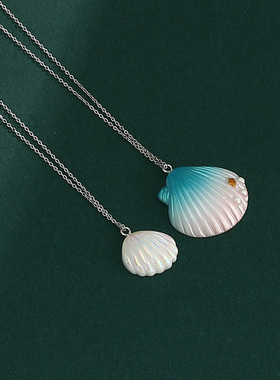 925纯银Summer Time Rendering 夏日重现项链 小舟潮贝壳吊坠
