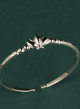 葬送的芙莉莲镜莲华手镯 男女925银同款手环 送女朋情侣镜莲花