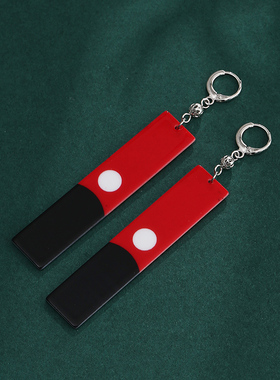 925纯银耳钉 吊牌耳环 东京复仇者耳夹 黑川伊佐那耳坠亚克力耳饰