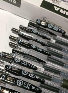 日本ZEBRA斑马JJ15按动中性笔SARASA学霸刷题黑色笔碳素笔学生用考试专用水笔0.5日系进口文具套装旗舰店官网