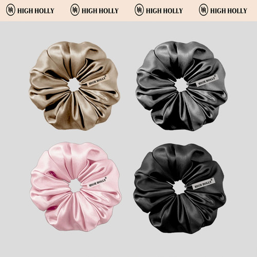 高奢高密高弹力真丝发圈